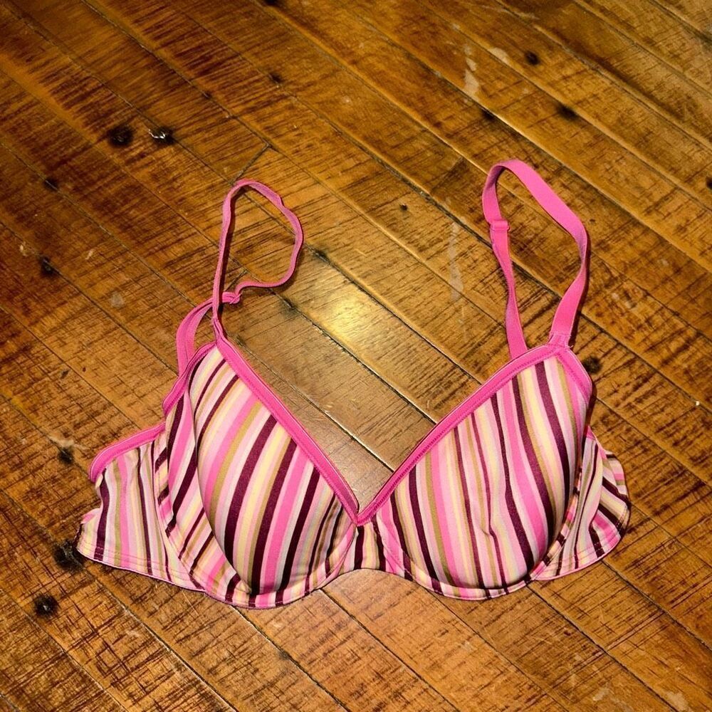 Victoria’s Secret Body pink striped 34B Demi bra
